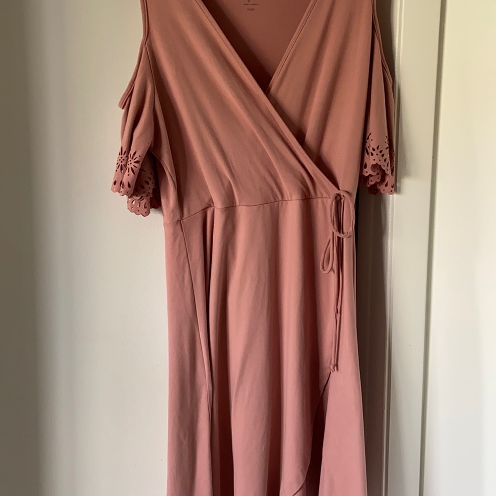 Alya Wrap Dress | Pink | L
